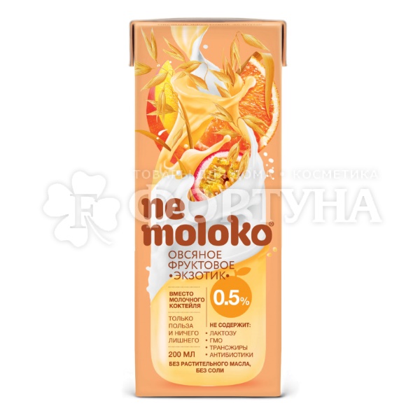 Напиток Nemoloko 0,2 л овсяное фруктовое ''Экзотик''