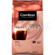 Кофе Coffesso 1 кг ''CREMA'' в зернах, мягкая упаковка
