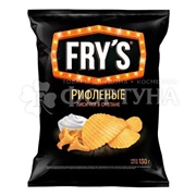 Чипсы FRY'S 130 г рифленые лисички в сметане