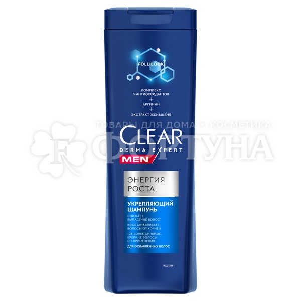 Шампунь Clear Men 380 мл Укрепляющий