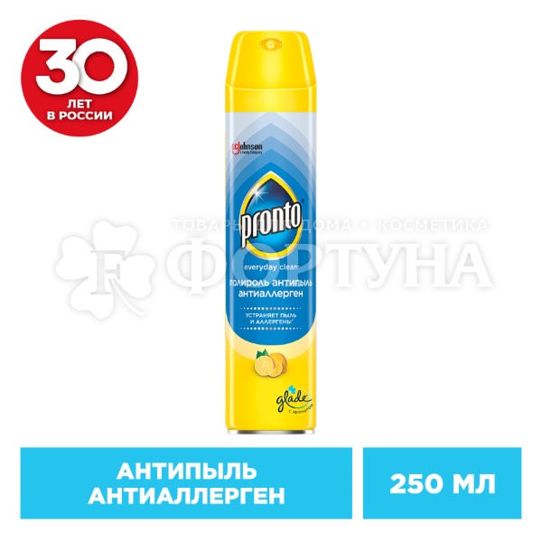 Полироль Pronto 250 мл Антипыль и Антиаллерген