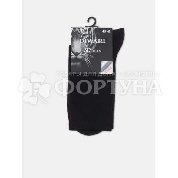 Носки DIWARI 1 пара 3DSOCKS черные размер 27 мужские