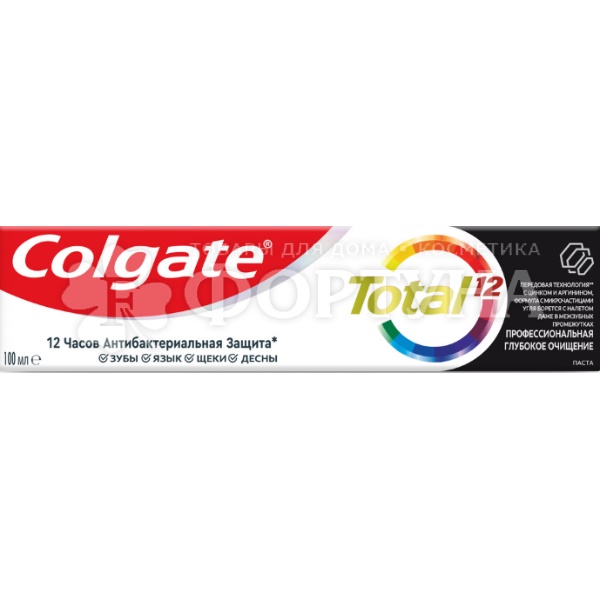 Зубная паста Colgate 100 мл Тотал 12 Глубокое очищение