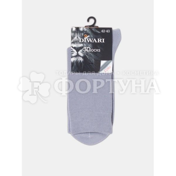 Носки DIWARI 1 пара 3DSOCKS серый размер 29 мужские