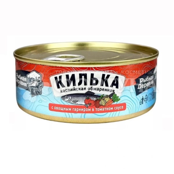 Консервы рыбные Рыбная деревня 240 г Килька в т/с с овощ. гарн.