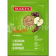 Каша быстрого приготовления Макфа 44 г гречневая Яблоко, изюм и корица