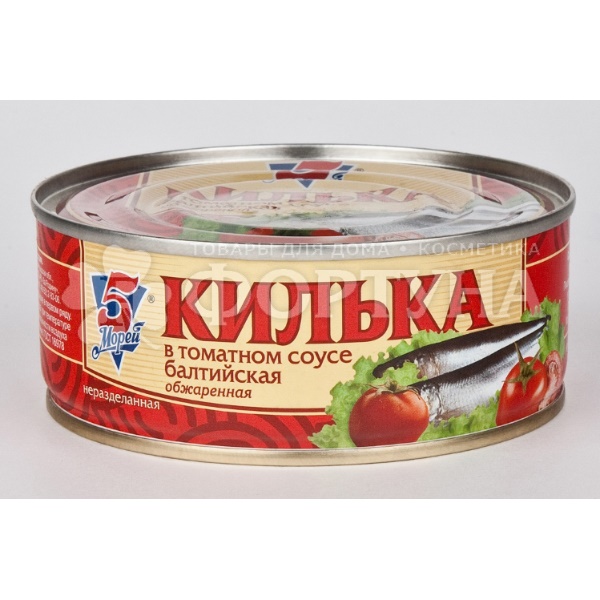 Консервы рыбные 5Морей 240 г Килька в т/с балтийская