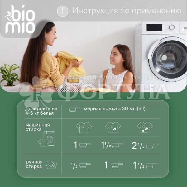 Стиральный порошок BioMio Bio-Universal 1000 г Для цветного белья