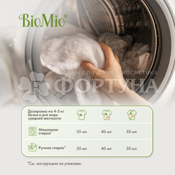 Стиральный порошок BioMio Bio-Universal 2400 г Colors&Whites Универсальный