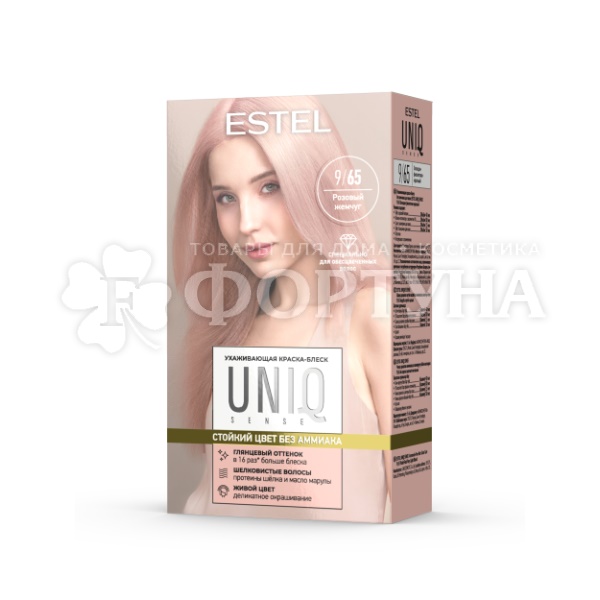 Краска для волос Estel UNIQ 9/65 Розовый жемчуг Блондин фиолетово-красный
