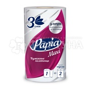 Полотенца бумажные Papia 1 шт 3х-слойные Maxi