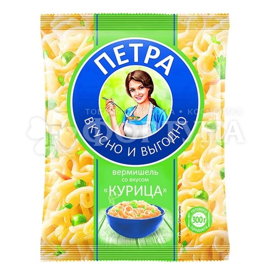 Вермишель быстрого приготовления ПЕТРА 50 г курица