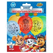 Набор шаров Щенячий партуль 5шт LBM-110173-PW