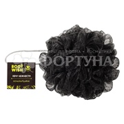 Мочалка для тела BODYWISH  black шар