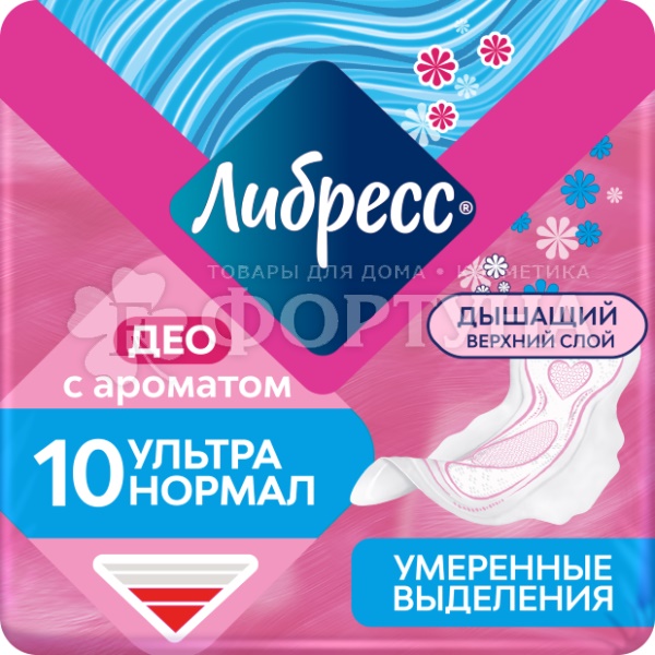 Прокладки Либресс 10 шт Ультра Нормал Део критические