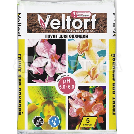 Грунт Veltorf 5 л Торфяной для орхидей