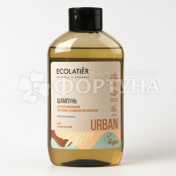 Шампунь EcoLatier 600 мл Укрепляющий против ломкости Ши и магнолия