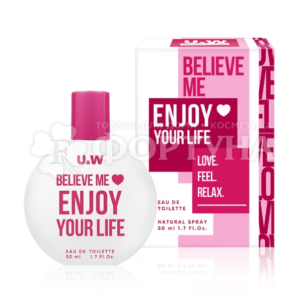 Туалетная вода 50 мл Believe me Enjoy your life