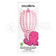 Расческа Solomeya для сухих и влажных волос Розовый Осьминог