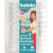 Ватные палочки BABIKO My balance 60 шт с ограничителем
