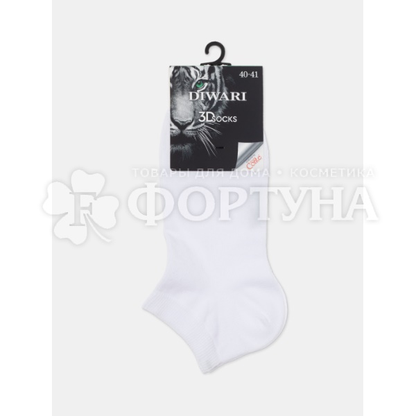 Носки DIWARI 1 пара 3DSOCKS размер 27 белые мужские