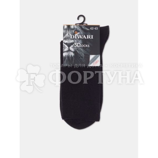 Носки DIWARI 1 пара 3DSOCKS размер 29 черные мужские