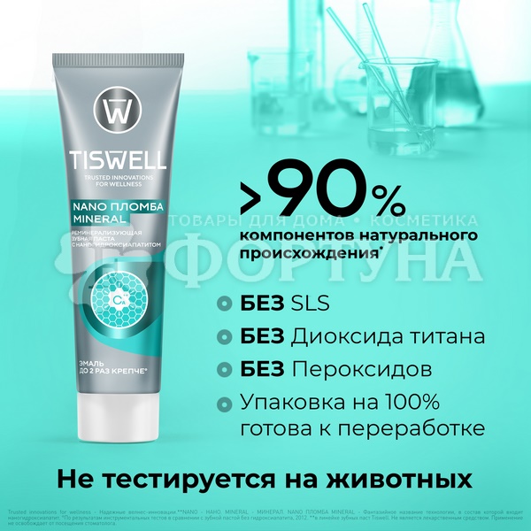 Зубная паста TISWELL 110 мл Nano пломба mineral