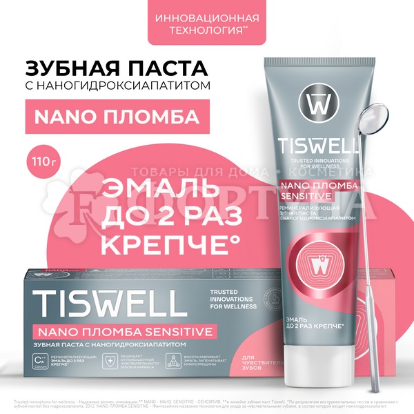 Зубная паста TISWELL 110 мл Nano пломба sensitive