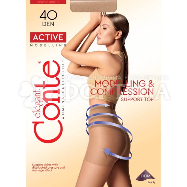 Колготки Conte elegant ACTIVE 40 den цвет Bronz размер 3