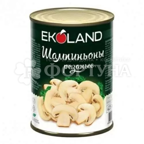 Шампиньоны Ekoland 400 г резаные
