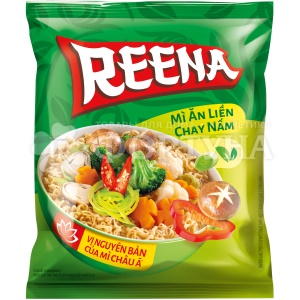 Лапша быстрого приготовления Reena 65 г вегетарианская с грибами
