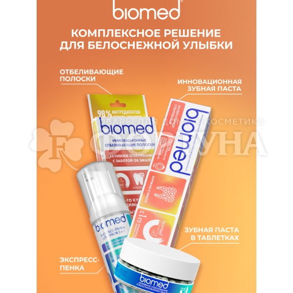 Зубная паста Biomed HEALTHYWHITE 65 мл Снижение чуствительности