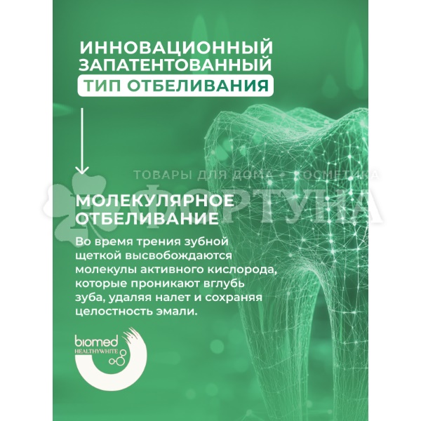 Зубная паста Biomed HEALTHYWHITE 65 мл Взрывная свежесть