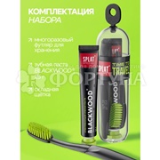 Зубная щетка SPLAT Дорожный набор з/п Splat Special 25г Черное дерево + з/щ Travel