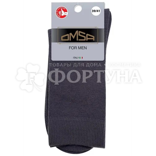 Носки Omsa Eco 1 пара 401 цвет grigio scuro размер 45-47 мужские