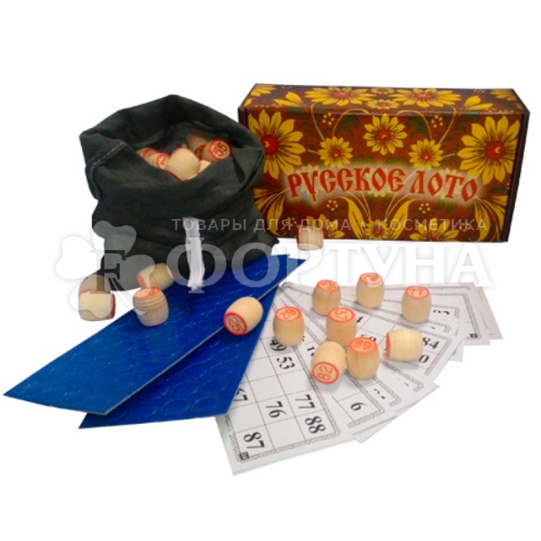 Игра Русское лото Подарочное,дерево 02-02
