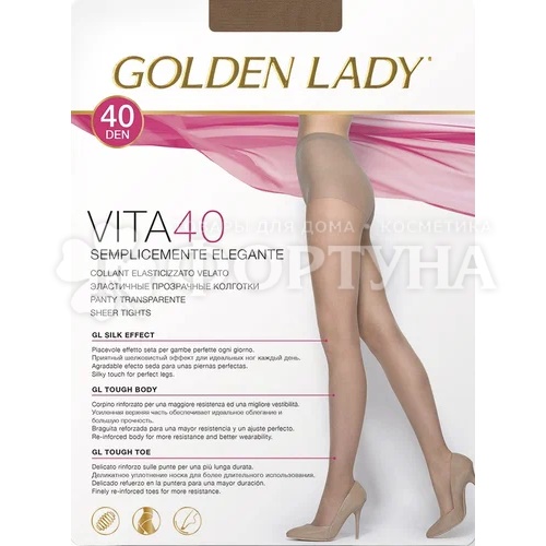 Колготки Golden Lady Vita 40 den цвет nero размер 5