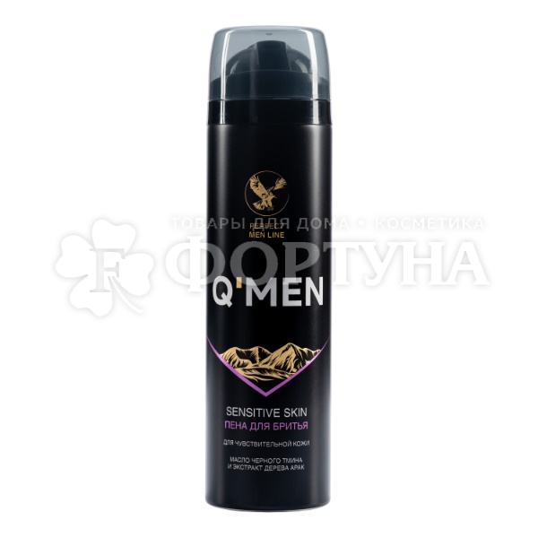 Пена для бритья Q'MEN 240 мл Sensitive Skin