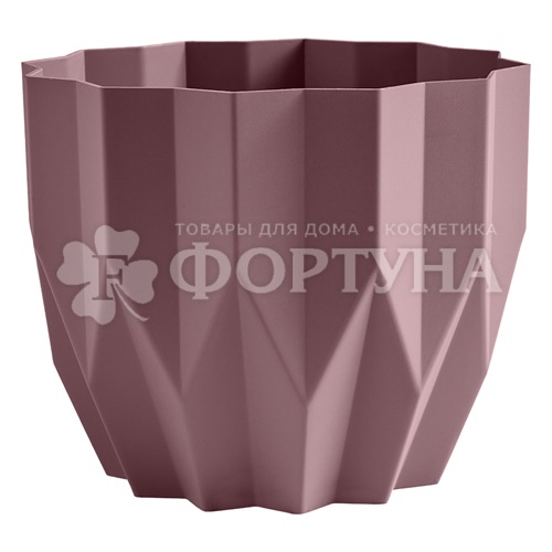 Кашпо 0,8 л Геметрия ВМС цвет Пыльная роза