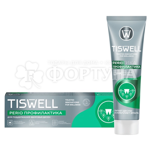 Зубная паста TISWELL 110 мл Perio профилактика с троксерутином и гиалуроном