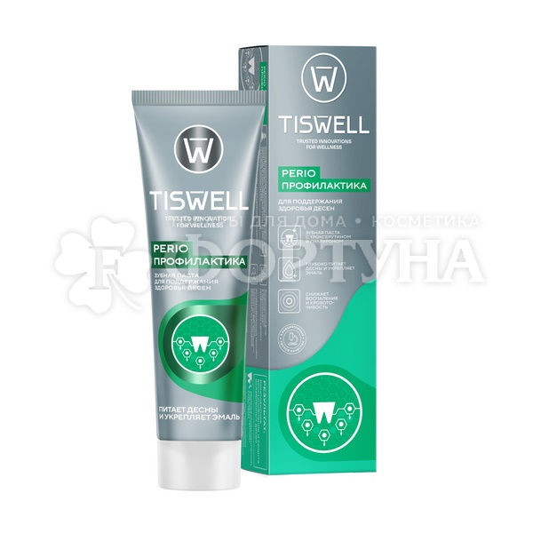 Зубная паста TISWELL 110 мл Perio профилактика с троксерутином и гиалуроном