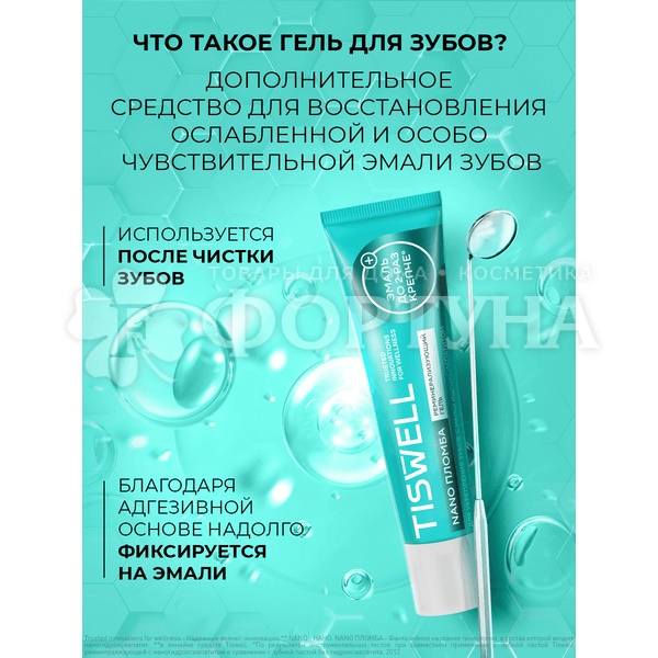 Гель для десен TISWELL 40 мл Nano пломба реминерализирующий с наногидроксиопатитом