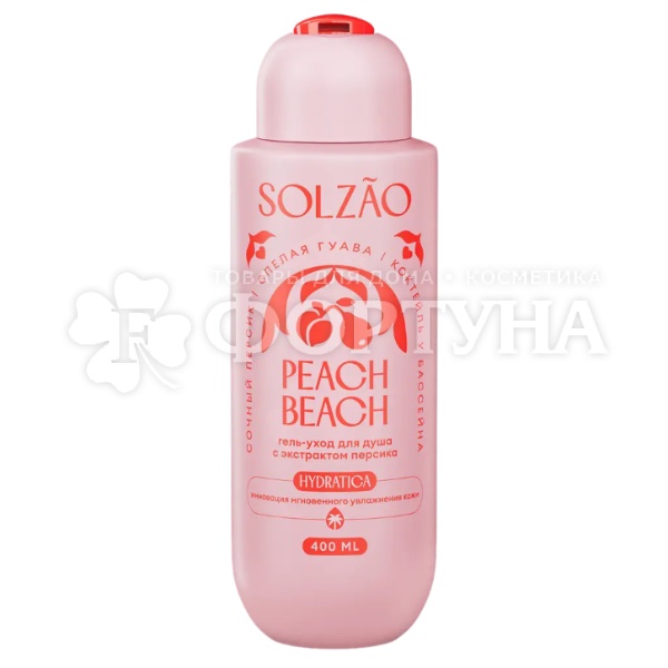 Гель для душа Solzao 400 мл Peach Beach