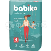 Подгузники BABIKO My balance 12 шт 4 (7-14кг)