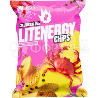 Чипсы LIT ENERGY 120 г сахалинский краб