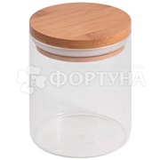 Банка BAMBU стеклянная 0,45л для сыпучих продуктов