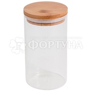 Банка BAMBU 1 л стеклянная для сыпучих продуктов