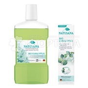Ополаскиватель для полости рта Natusana 475 мл bio eucalyptus+з/п Natusana 100 мл bio eucalyptus