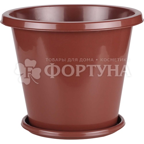 Горшок для цветов 10 л Эконом Альтернатива с поддоном