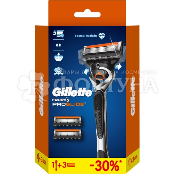 Станок Gillette Fusion Proglide Flexball  c 3 кассетами